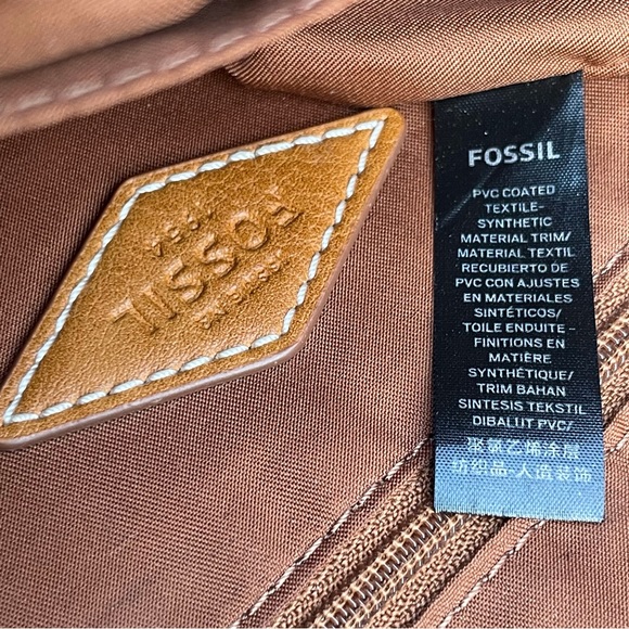 FOSSIL “Eliza” Floral PVC Coated Canvas Crossbody bag - Picture 9 of 9